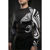 Stylovi Darkwave Premium Siyah Uzun Kollu Spor Erkek Compression Body – Fitness & Antreman Özel T-Shirt
