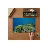 Su Altında Renkli Bitkiler Tasarımı 240 Parça Ahşap Puzzle Ahşap Kutuda MP02435