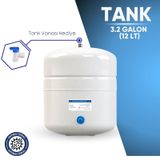 Su Arıtma Cihazı 12 Lt. 3,2 Galon Paslanmaz Metal Tank + Vana