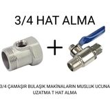 Su Arıtma Cihazı 3/4 Hat Alma Aparatı ve Küresel Vana – Pirinç Gövde, Dayanıklı ve Sızdırmaz