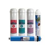 Su Arıtma Cihazı Filtresi 12’’ Inline Mebmranlı 5’li Filtre (Krem)