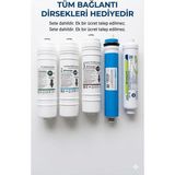Su Arıtma Cihazı Filtresi(Phantex 1-2 -3 Numaralı)+Easwell Carbon Filter+Nsf Onaylı 5'li Vontron Membranlı Set
