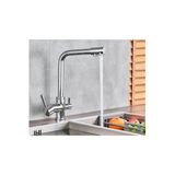 Su Arıtma Cihazı İçin 3 Yollu Musluk ( Krom-Oval)