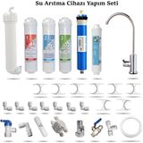 Su Arıtma Cihazı Yapım Seti Vontron Membranlı 5 Aşamalı Kokonat Bazlı Tatlandırıcılı