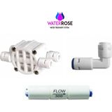 Su Arıtma Cihazı Yenileme Kiti Shut Off - Flow - Check Valf Quick - Beyaz
