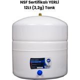 Su Arıtma Cihazı Yerli Nsf Sertifikalı 12 Litre (3,2g) Tank - Beyaz