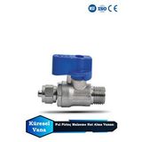 Su Arıtma Cihazları Için Metal Pirinç Malzeme Mini Hat Alma Vanası Küresel Vana