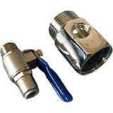 Su Arıtma Metal Hat Alma Aparatı 3/4'' + Küresel Vana 6 MM
