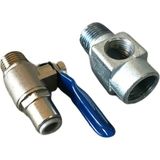 Su Arıtma Metal Hat Alma Aparatı 3/8'' + Küresel Vana 6 MM