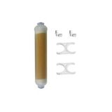Su Arıtma Reçine Mixped 10" Inline Filtre,akvaryum Su Yumuşatma Reçine Filtre (Krem)