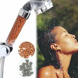Su Arıtmalı Duş Başlığı Tasarruflu Boncuklu Banyo Duş Başlığı - 000-Siyah