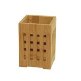Su Bambu Mutfak Organizeri, Kare 10×10 cm, Pencereli Düzenleyici Kutusu