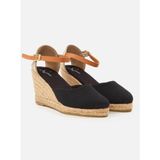 Su Espadril Kate Siyah Kadın Dolgu Topuklu Espadril