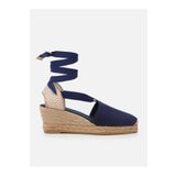 Su Espadril Molly Lacivert Kadın Dolgu Topuklu Espadril