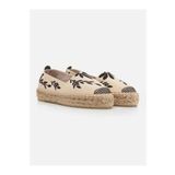 Su Espadril Naima Ekru-Siyah Kadın Düz Espadril