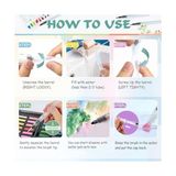 Su Fırçası Kalemi, 3 Boyutlu 12PCS Fırça Kalemleri, Premium Naylon Kıllara Sahip Su Renkleri Boya Yetişkinleri, Boyama, Aquarelle, Boya Kalemi, Akrilik Boyama, Guaj, Mürekkepler Vb - Standart