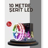 Su Geçirmez 10M Smart Şerit LED Tv Arkası ve Oda Dekorasyonu Için - 1 - 10 W - RGB