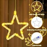 Su Geçirmez 3 Metre Led Işıklı Ay Yıldız Işık Zinciri Dekoratif Fişli Aydınlatma Ev Dekorasyonu Salon Oda Merdiven Balkon Süslemeleri Için Yılbaşı Eğlence Doğum Günlerine Özel Aydınlatma