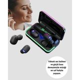 Su Geçirmez E10 Bluetooth Kulaklık Powerbank ve Gürültü Engelleme ( Lisinya )