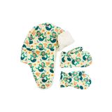 Su Geçirmez Kız Çocuk Bere Eldiven Set 1-4 Yaş Kayak Snowboard Mermaid Denizkızı