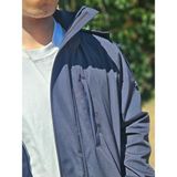Su Geçirmez Mont (Özel Membranlı Kumaş, Çıkarılabilir Kapüşon ve Kapitone Yelek) - Lacivert - XL