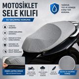 Su Geçirmez Motosiklet Sele Kılıfı Branda Malzeme Sele Koruma 50-150 cc