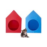 Su Geçirmez Plastik Kedi Evi 35 x 45 x 50 CM 2 Adet