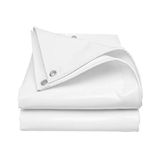 Su Geçirmez PVC Branda Çadır Tente, Koruma ve Gölgelik Amaçlı (BEYAZ, 6 MT X 8 MT)