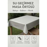 Su Geçirmez Pvc Koruma Örtüsü – Masa Örtüsü, Piknik Örtüsü, Araç Bagajı ve Çok Amaçlı Branda (Farklı Ölçüler) - Açık Gri - 130 x 190 cm