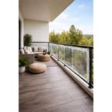 Su Geçirmez Şeffaf Balkon Demiri Brandası 60cm x 2m