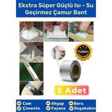 Su Geçirmez Sızdırmaz Alev Dayanıklı Alüminyum Sakız Çamur Bant 48MMX2MT Tamir Bandı 5 - Çift Yönlü