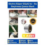 Su Geçirmez Sızdırmaz Alev Geciktirici Dayanıklı Alüminyum Sakız Çamur Bant 48mmx2mt Tamir Bandı 5
