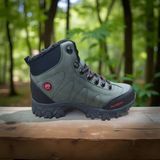 Su Geçirmez Trekking Botu - Soğuk Havaya Dayanıklı, Fermuarlı Kışlık Yürüyüş Ayakkabısı - Haki