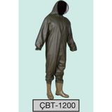 Su Geçirmez Tulum Takım CBT1200 Balıkçılık ve Şantiye 1200 Yerli Çizme Kapüşonlu Boy Çbt - Haki - 45