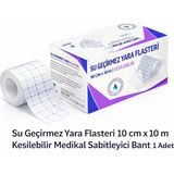 Su Geçirmez Yara Flasteri 10 Cm X 10 M Kesilebilir Medikal Sabitleyici Bant 1 Adet