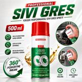 Su İtici Sıvı Gres Yağlama Spreyi 500 Ml Yağlayıcı Zincir Dişli Rulman Makine Bakım Yağı