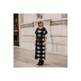 Su Koleksiyon MUKARNAS ETNİK DESENLİ VİSKON KAFTAN ELBİSE