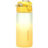 Su Matarası Tritan Geniş Ağız Su Şişesi Gradyan Spor Matarası Suluğu Bpasız 500 ml Sarı 0109 - 1 Adet