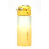 Su Matarası Tritan Geniş Ağız Su Şişesi Gradyan Spor Matarası Suluğu BPAsız 500 mL Sarı 0109