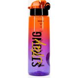 Su Matarası Tritan Geniş Ağız Su Şişesi Grafiti Spor Matarası Suluğu BPAsız 800 mL Turuncu 0104