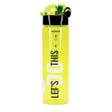 Su Matarası Tritan Geniş Ağız Su Şişesi Lets Do This Spor Matarası Suluğu BPAsız 630 mL Sarı 0102