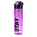 Su Matarası Tritan Geniş Ağız Su Şişesi Stay Hydrated Spor Matarası Suluğu BPAsız 630 mL Mor 0102