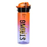 Su Matarası Tritan Geniş Ağız Su Şişesi Strong Spor Matarası Suluğu BPAsız 550 mL Turuncu 0100