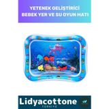 Su Oyun Matı Tummy Time Emekleme Dayanıklı Sızdırmaz Bebek Aktivite Oyuncağı Emekleme Yatak Minder