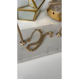 SU PERİSİ TAKI BİJUTERİ Çelik Gold Burgu Bileklik