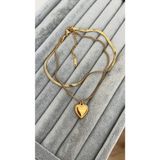 Su Perisi Takı Bijuteri Çelik Gold Italyan Zincir ve Love You Detaylı Halhal - Çelik Gold İtalyan Zincir ve Love You Detaylı Halhal