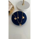 SU PERİSİ TAKI BİJUTERİ Çelik Gold Kelebek Halhal