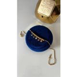 SU PERİSİ TAKI BİJUTERİ Çelik Gold Renkli Zirkon Taşlı Halhal