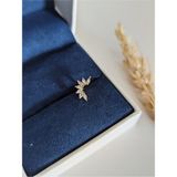 Su Perisi Takı Bijuteri Cerrahi Çelik Gold Zirkon Taşlı Piercing , Tragus