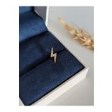 SU PERİSİ TAKI BİJUTERİ Cerrahi Çelik Gold Zirkon Taşlı Şimşek Model Piercing , Tragus